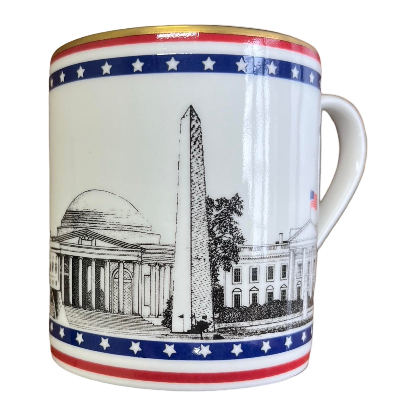 Halcyon Days Patriotic | Washington, DC Monuments Mug | Finest Quality | MTO