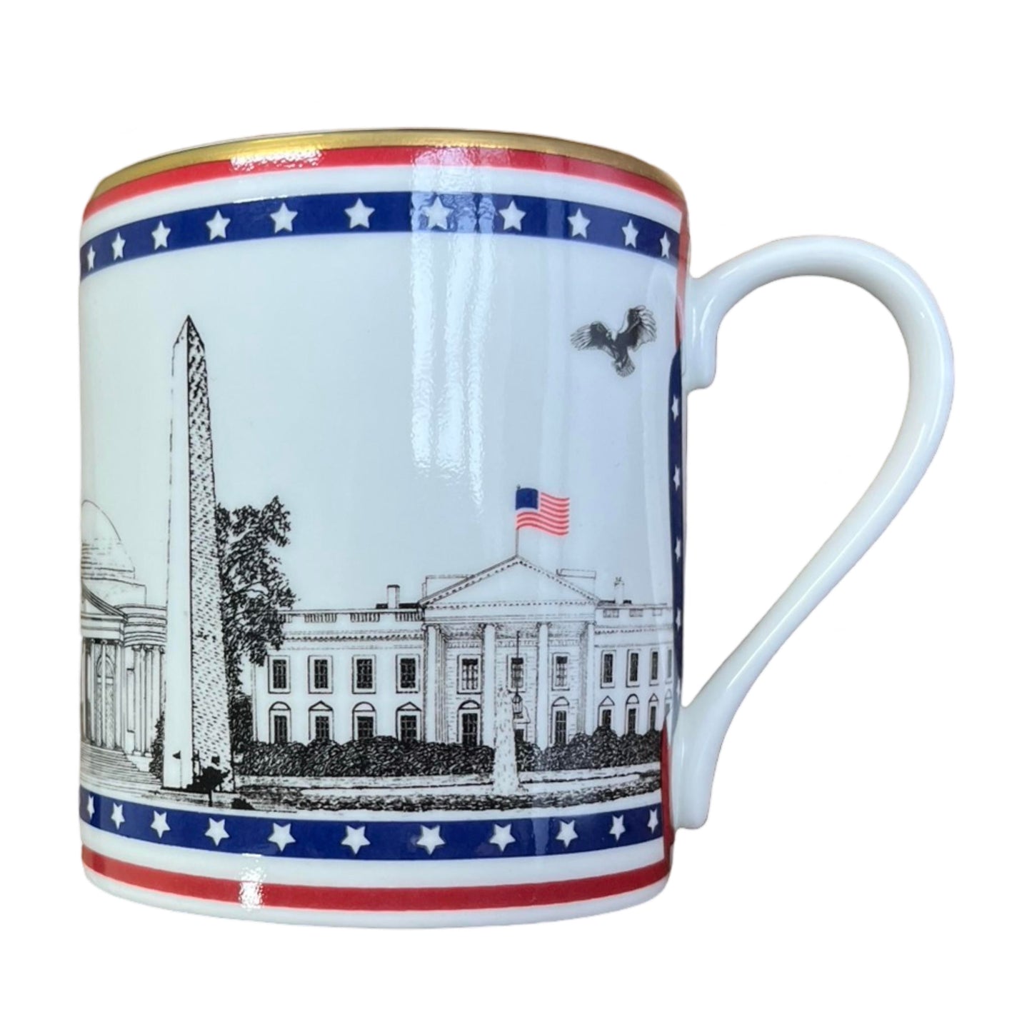 Halcyon Days Patriotic | Washington, DC Monuments Mug | Finest Quality | MTO