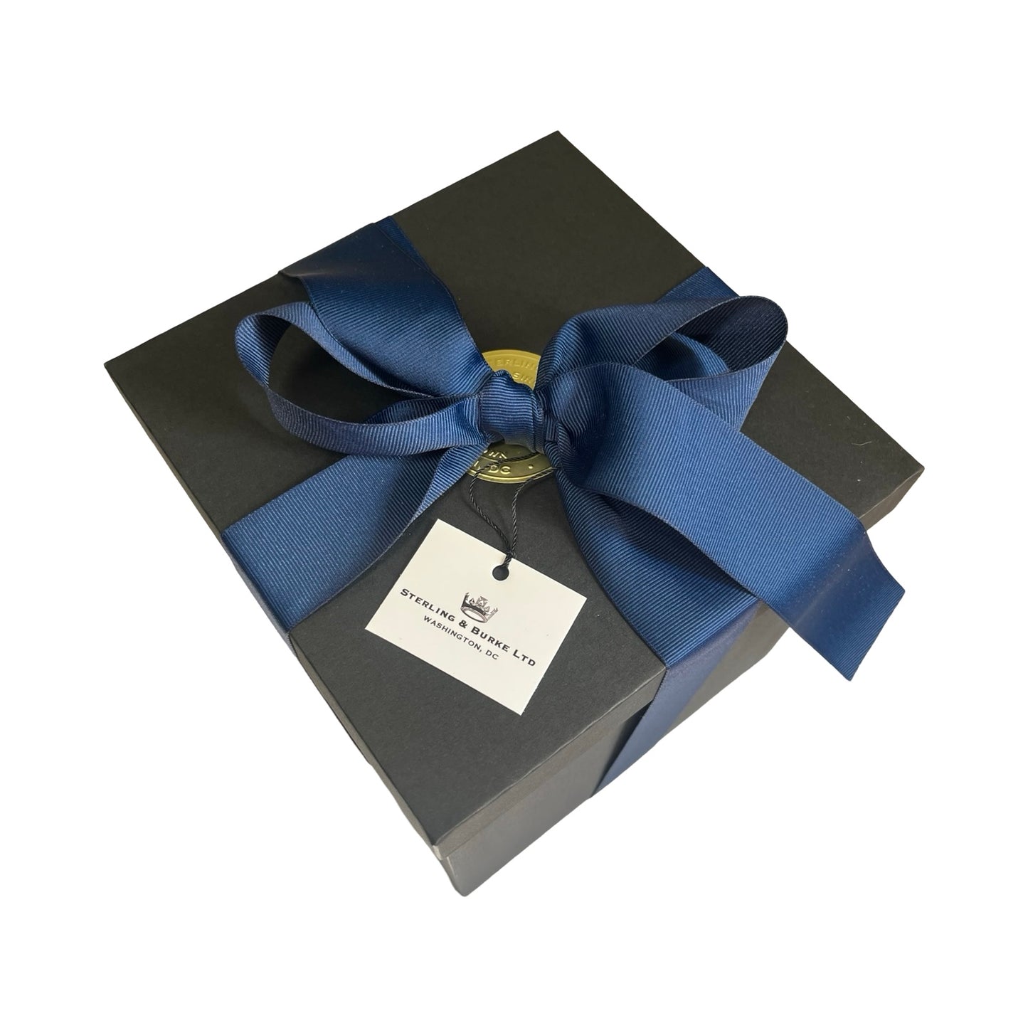 NARFE 2025 | Waterford Crystal Capitol Dome Awards with Engraved Plate on Blue Stained Walnut Base
