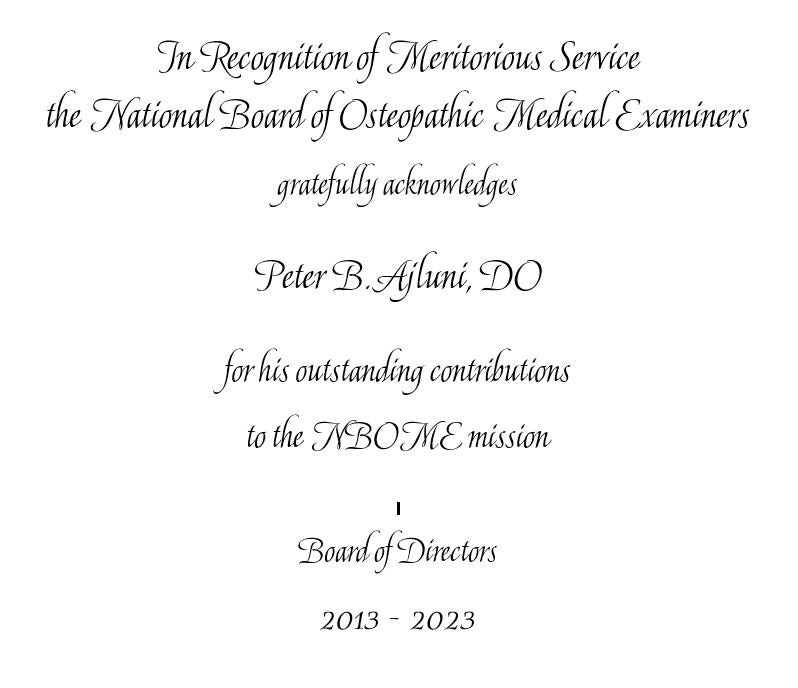 December 2023 | Bespoke Awards for NBOME | Scottsdale, AZ