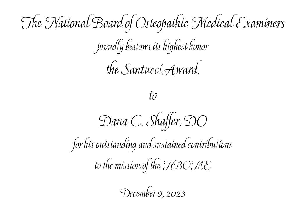 December 2023 | Bespoke Awards for NBOME | Scottsdale, AZ