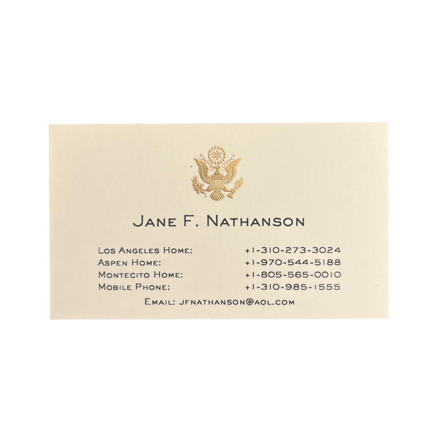 Mrs. Ambassador | Engraved Stationery | Business Card
