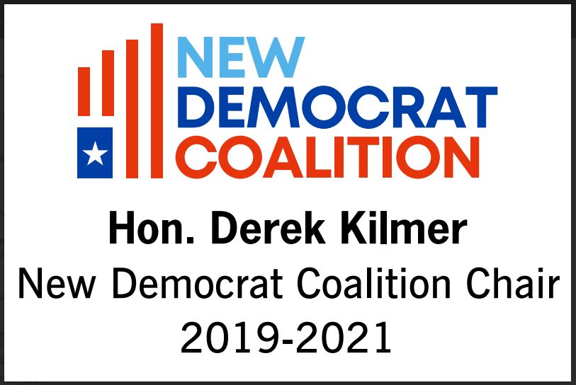 New Democrat Coalition | Waterford Crystal Capitol Dome Award on Natural Walnut with Engraved Brass Plate