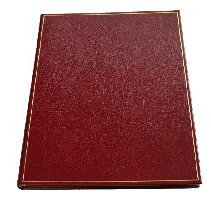 Leather Book with Gold on Cover | 10 by 8 inches | Blank Pages | Charing Cross