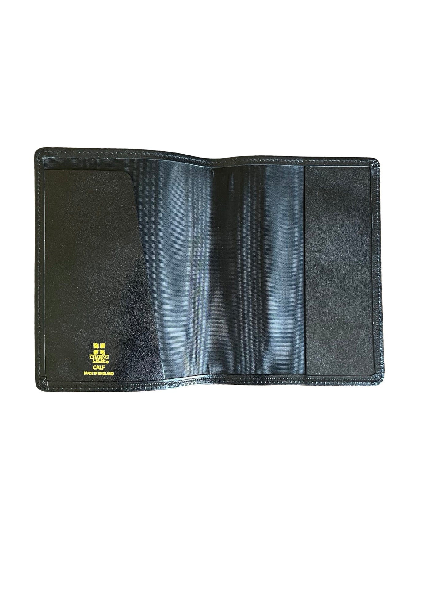 Charing Cross Personalized Calf Leather Passport Cover | Gold Initials Included | Black, Red, Wine Calf