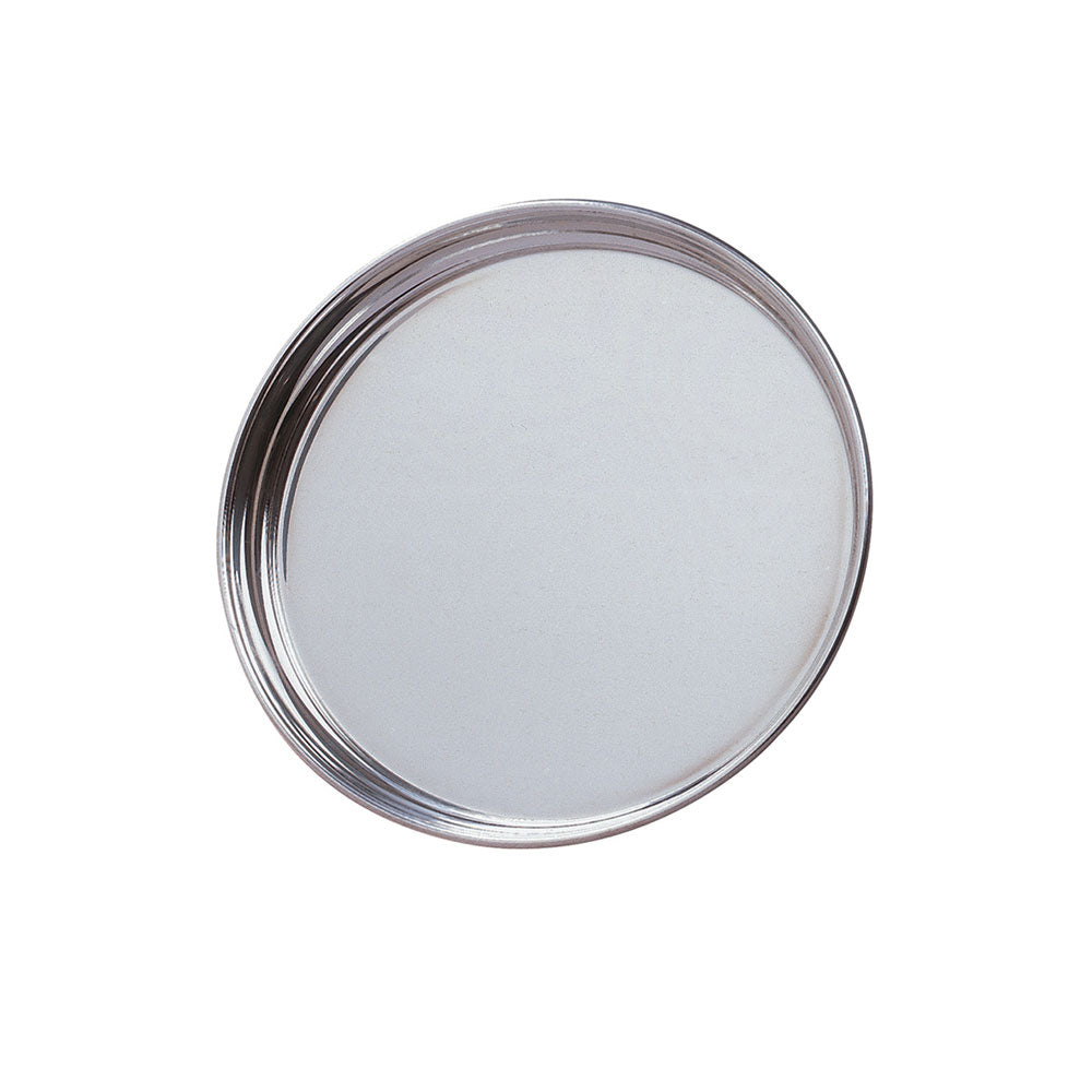 Pewter Tray Engraved | 4 Sizes | Simple Lip Edge Round Tray | Solid Pewter | 4 Sizes | Finest Quality | Made in USA