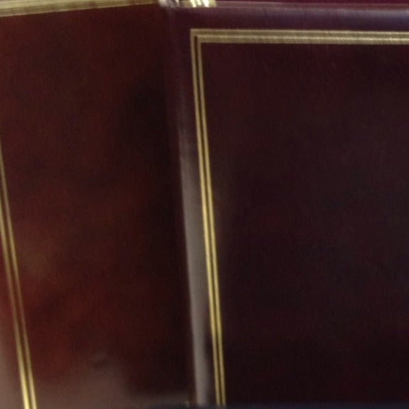 Leather Table Planner | Embassy Size | Place Arranger with Gold Tooling | 9 by 18" | Custom Production | Made in USA