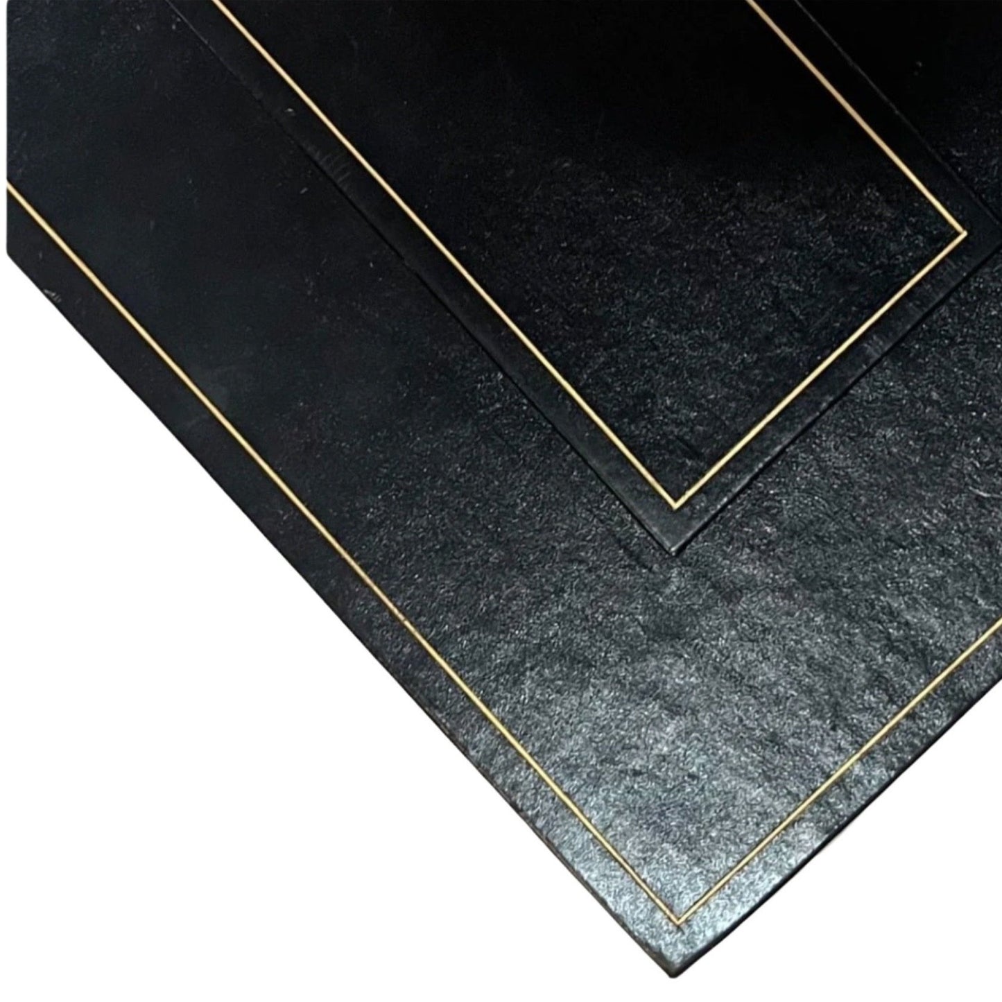 Leather Table Planner | Residential Size | Place Arranger with Gold Tooling | 9 by 12" | Custom Production | Made in USA