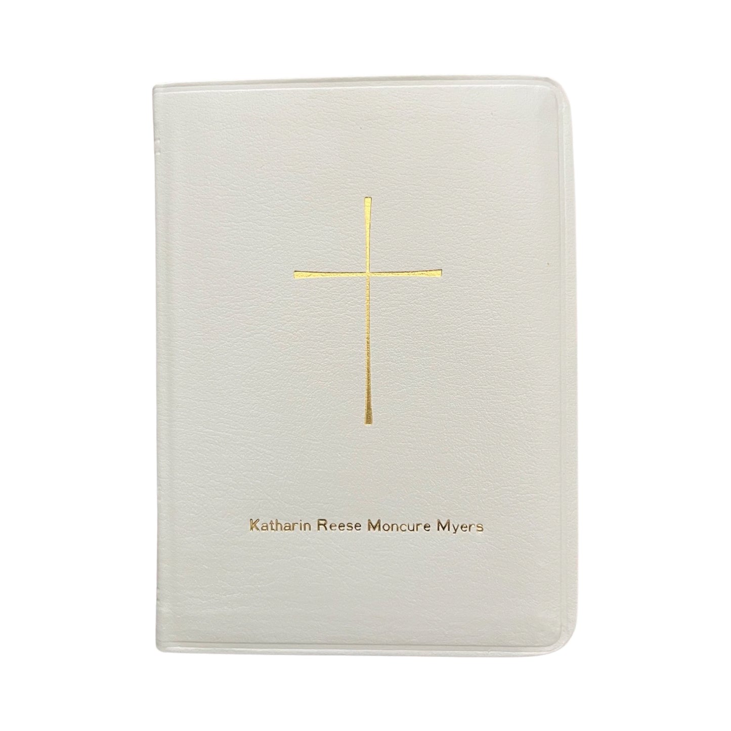 " Prayer Book Bible| Stamped with Full Name | Katharin Myers | Gold Stamp