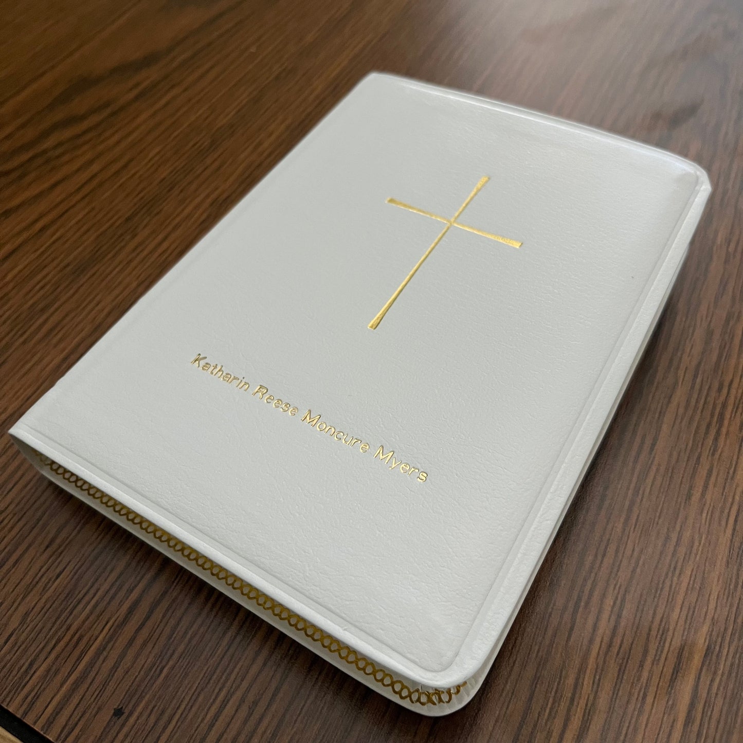 " Prayer Book Bible| Stamped with Full Name | Katharin Myers | Gold Stamp