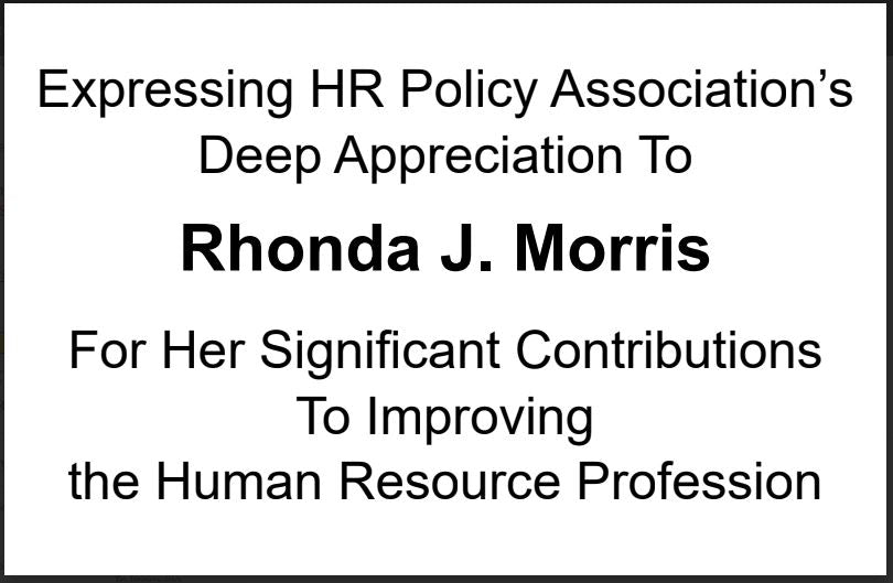 HR Policy Association | 2024 AWARDS | Capitol Dome Award with Engraved Plate on Natural Walnut Base