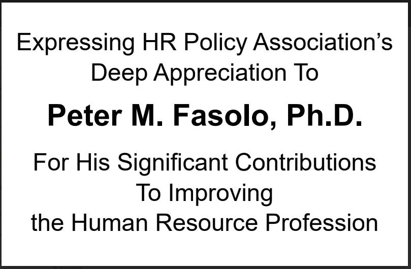 HR Policy Association | 2024 AWARDS | Capitol Dome Award with Engraved Plate on Natural Walnut Base