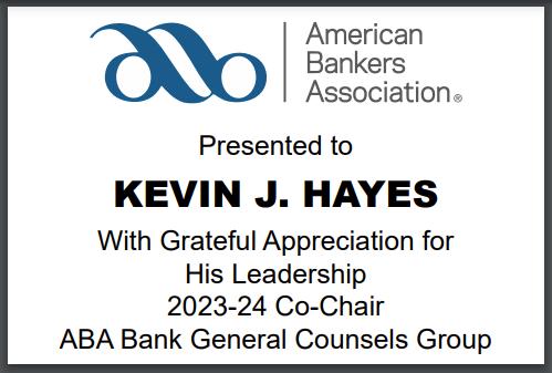 American Bankers Assoc. 2024 | Crystal Capitol Dome on Natural Walnut with Photo Etched Text and Logo on Brass Plate