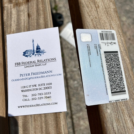 Federal Relations | Business Card Proof | Washington, DC | Deposit