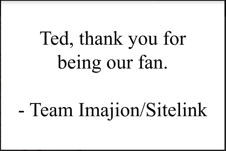 Ted, thank you for being our fan | Engraved Plate on Natural Walnut Base with Leather | Luxury, Archival Packaging