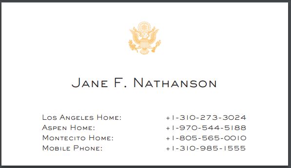 Mrs. Ambassador | Engraved Stationery | Business Card