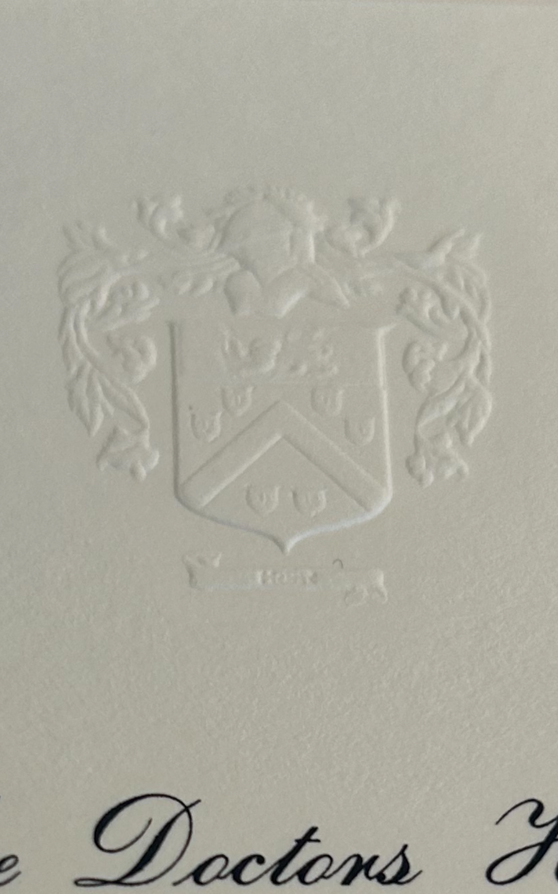Noble Family Crest | Steel Engraving Plate | Hand Carved for Engraved Stationery