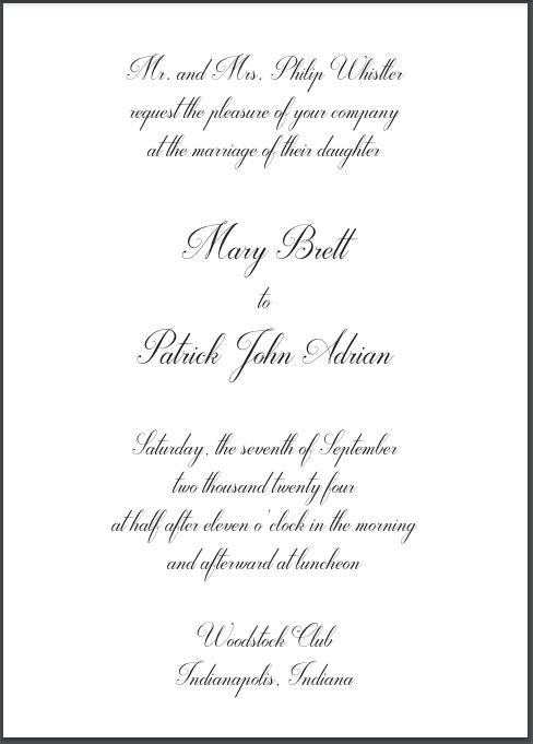 Bespoke Stationery | Whistler | Complete Wedding Invitation Suite | Finest Quality | Hand Engraved | 100 Sets