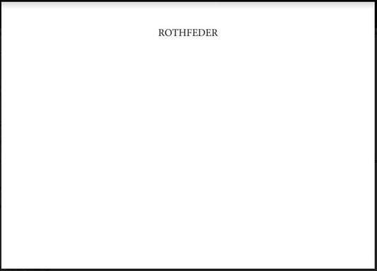 Bespoke Stationery | ROTHFEDER | Large Correspondence Card & Envelope Sets | Hand Engraved