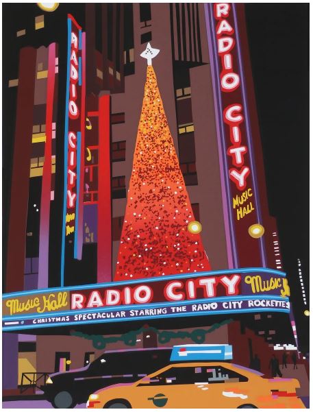 Custom Art | Radio City Music Hall | Corporate Art Sample | Commission Business Gift
