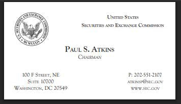 Chairman Atkins | Engraved Stationery | Executive Stationery Suite | July 2025
