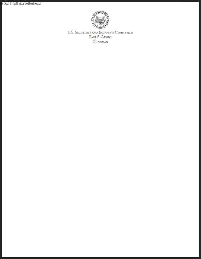 Chairman Atkins | Engraved Stationery | Executive Stationery Suite | July 2025