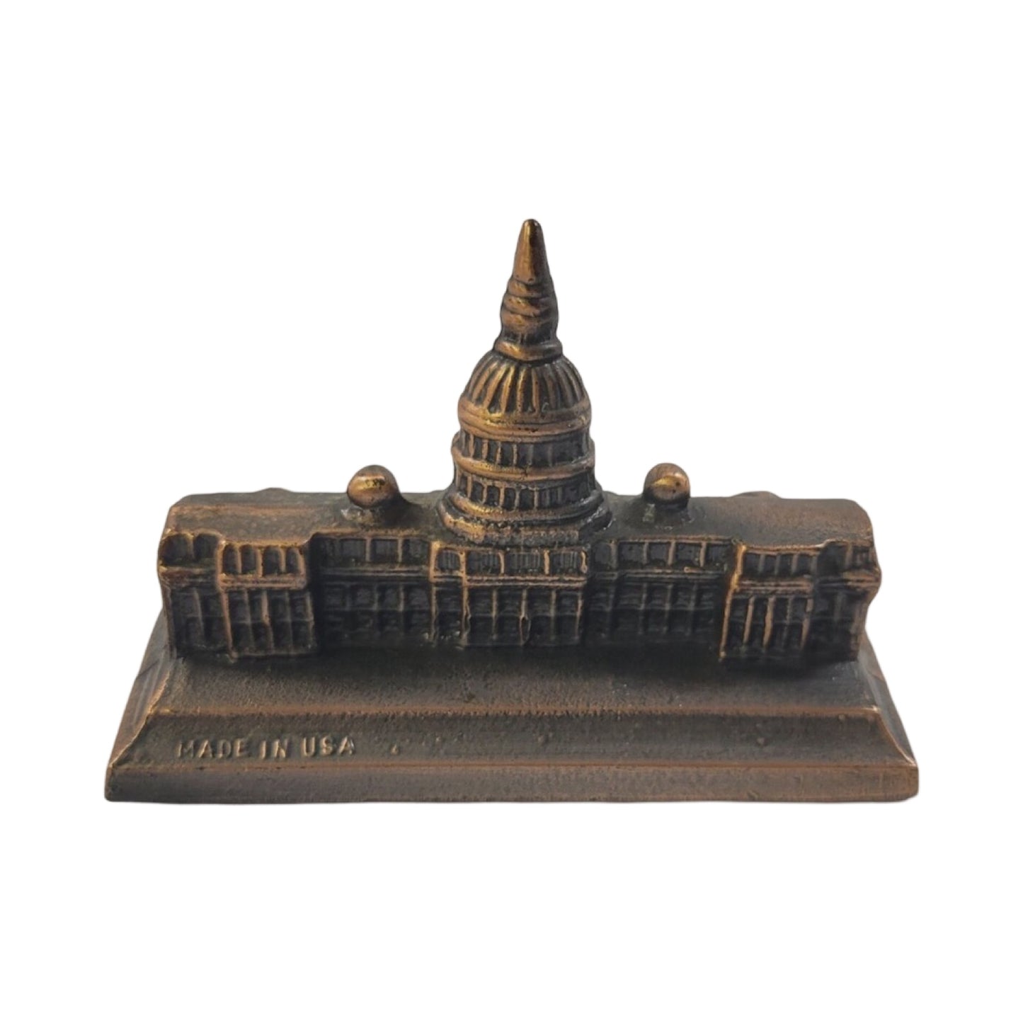 Patriotic Antique | Bronze Sculpture | The Capitol | Circa: 1950