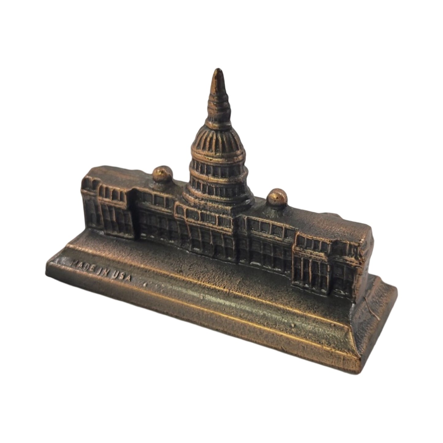 Patriotic Antique | Bronze Sculpture | The Capitol | Circa: 1950