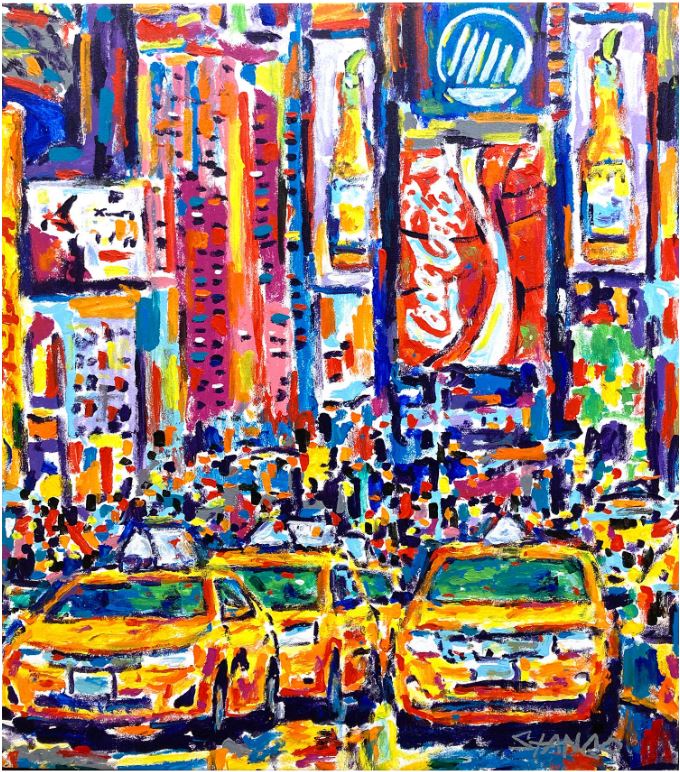 Painting by John Stango | Times Square, NYC IV | Gallery at Studio Burke, Washington, DC