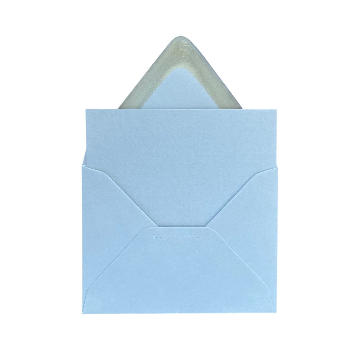 10 Correspondence Card and Envelope Sets | Made in England | Dusty Blue | Sterling and Burke Fine Stationery