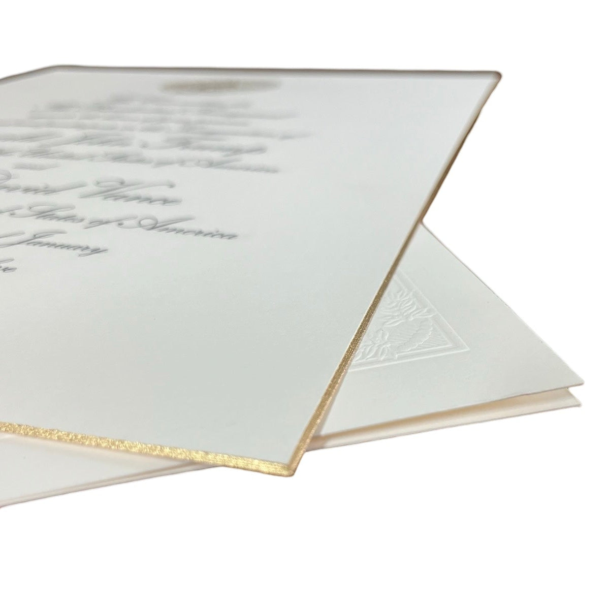 Presidential Inauguration Invitation Sample | President Trump | Hand Engraving, Foil Stamping and Printing Example
