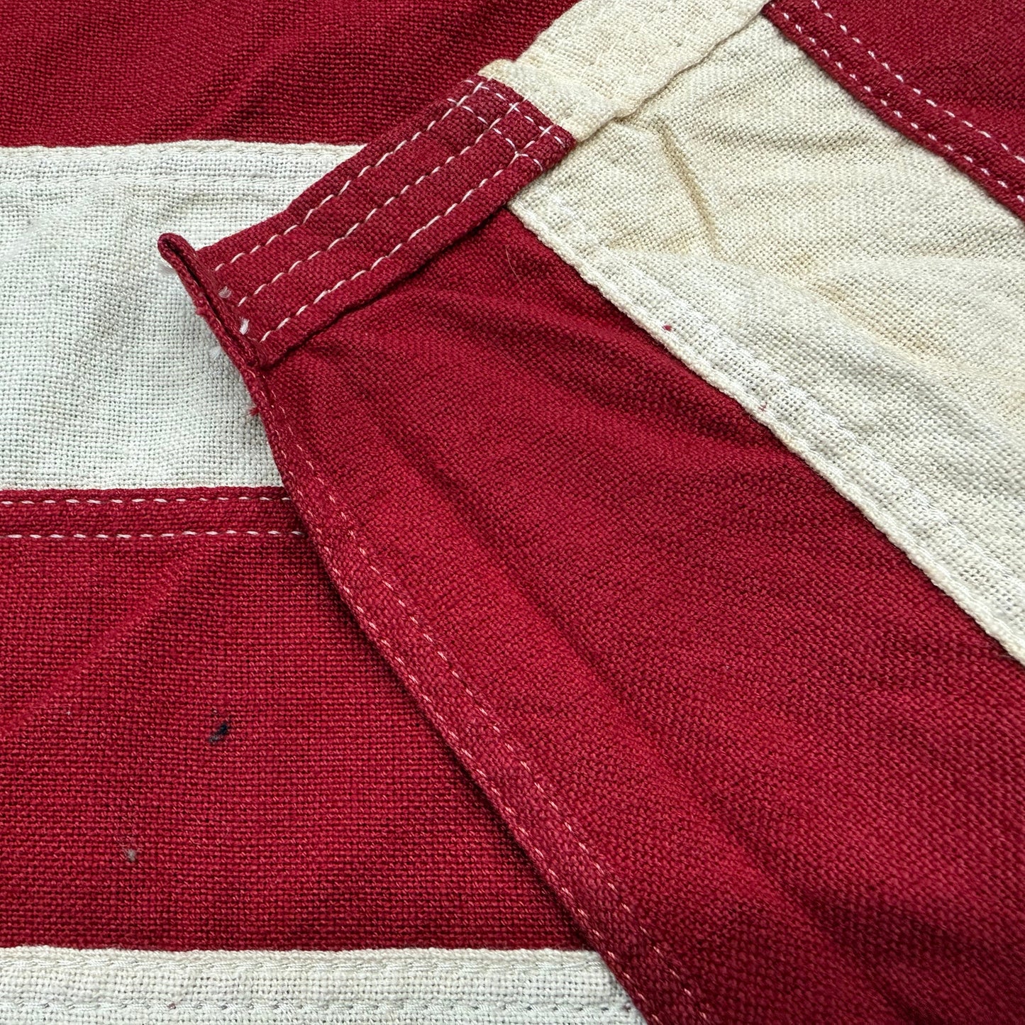 15 Star American Flag | Measuring 60.5 by 35.5 Inches | Vintage 1950's | All Cotton