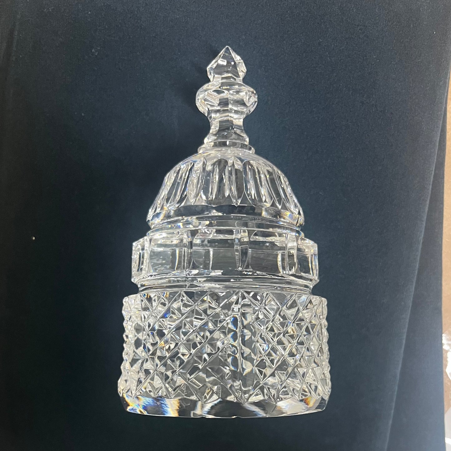 New Democrat Coalition | Waterford Crystal Capitol Dome Award on Natural Walnut with Engraved Brass Plate