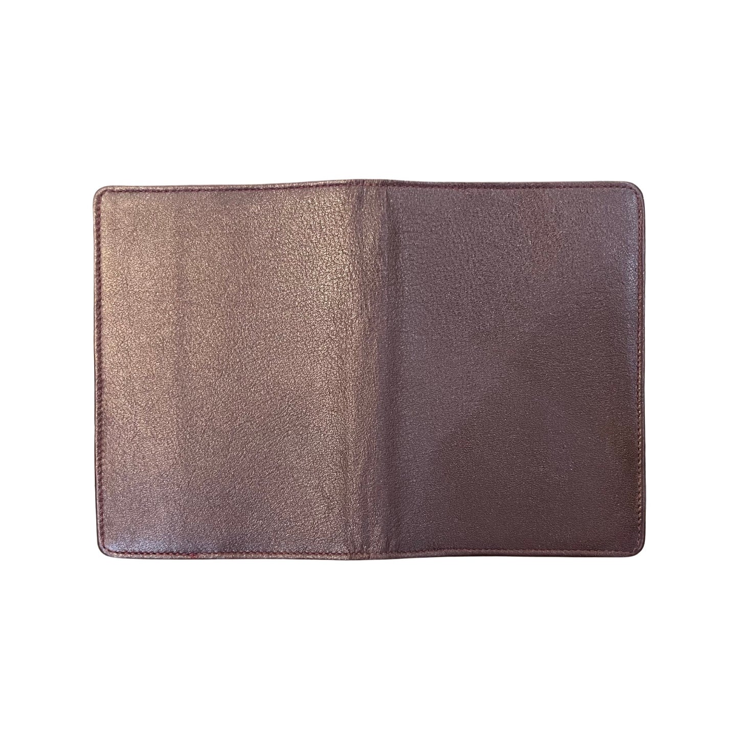Charing Cross Personalized Calf Leather Passport Cover | Gold Initials Included | Black, Red, Wine Calf