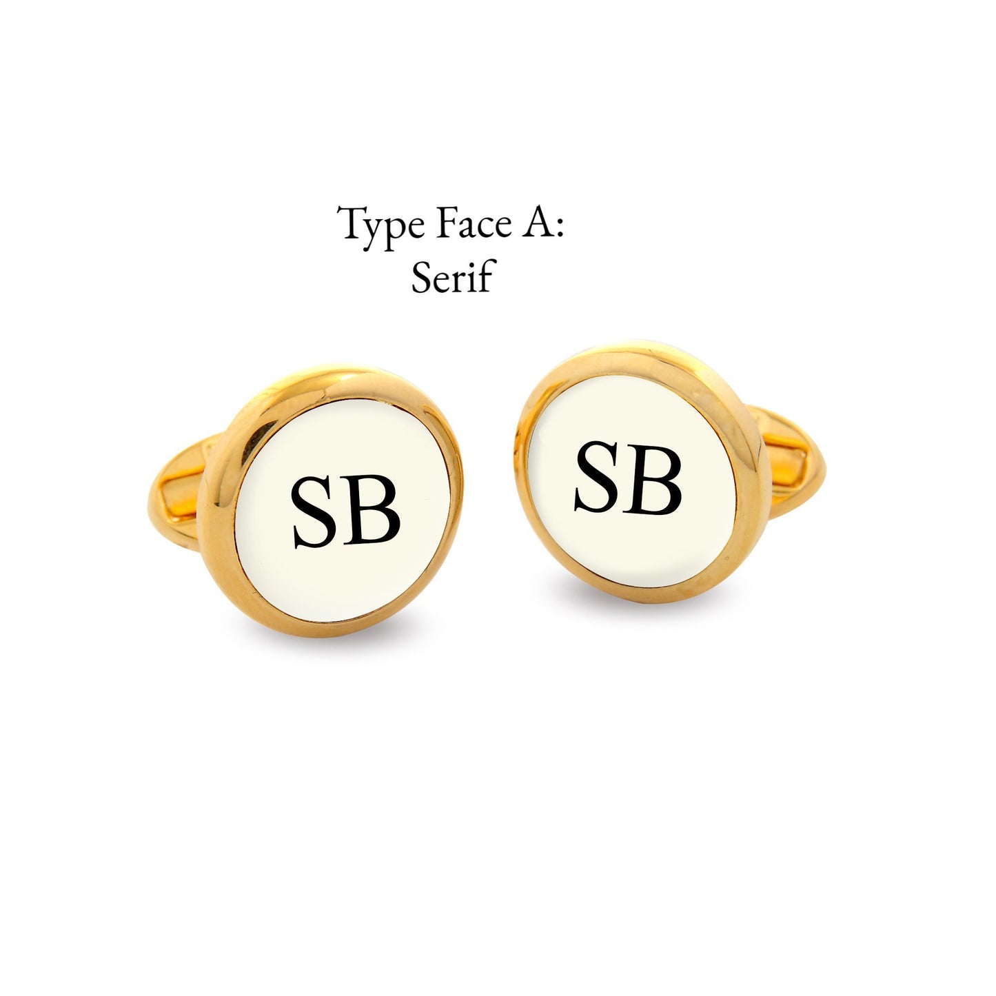 Halcyon Days Custom Monogram Enamel Cufflinks-Cufflinks-Sterling-and-Burke