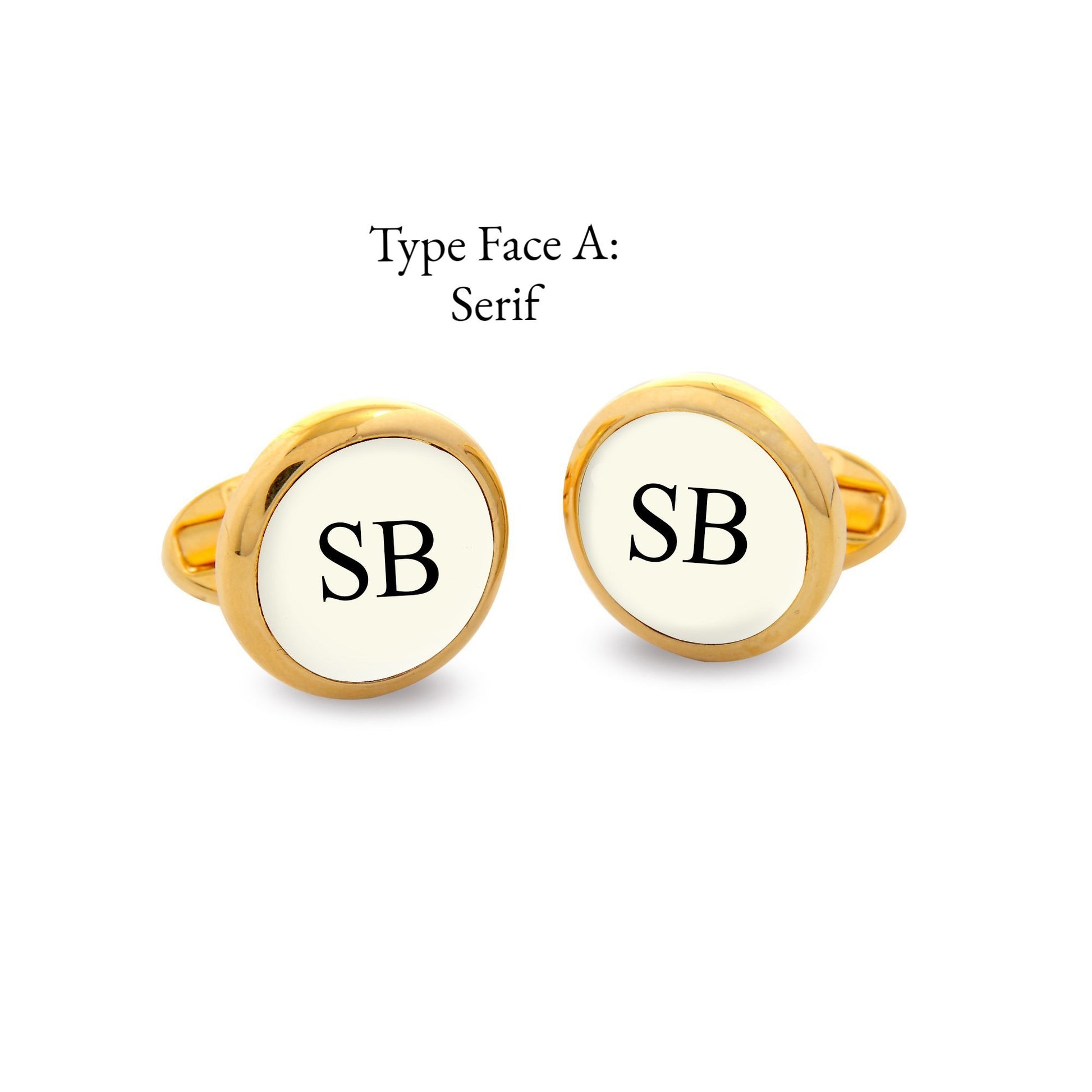 Halcyon Days Custom Monogram Enamel Cufflinks-Cufflinks-Sterling-and-Burke