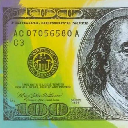 Painting by John Stango | Benjamin Franklin 100 Dollar Bill | USA Patriotic Artist | Washington, DC |
