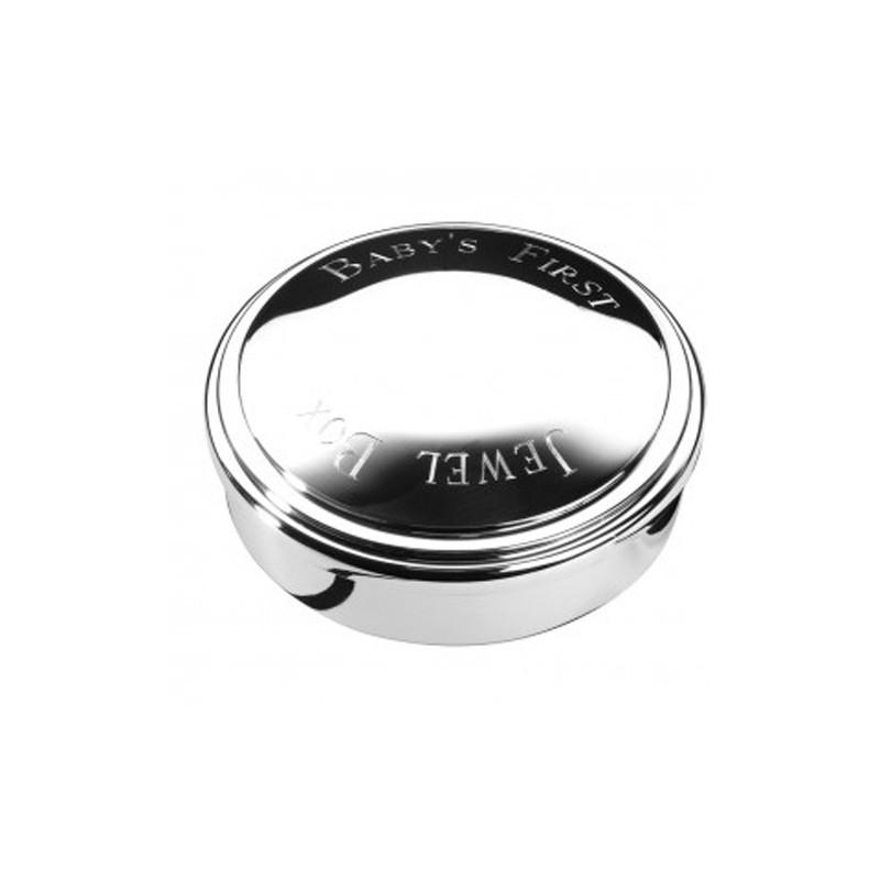Sterling Silver | First Jewel Box | 3” Diameter | Salisbury Pewter | Engraved | Made in USA-Baby-Sterling-and-Burke