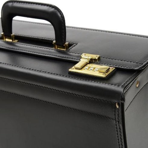 The Workhorse Trial Bag Catalog Case | Leather 18" | No Wheels | Premium Quality Litigator Case Trial Bag | Personalized | C114318BL