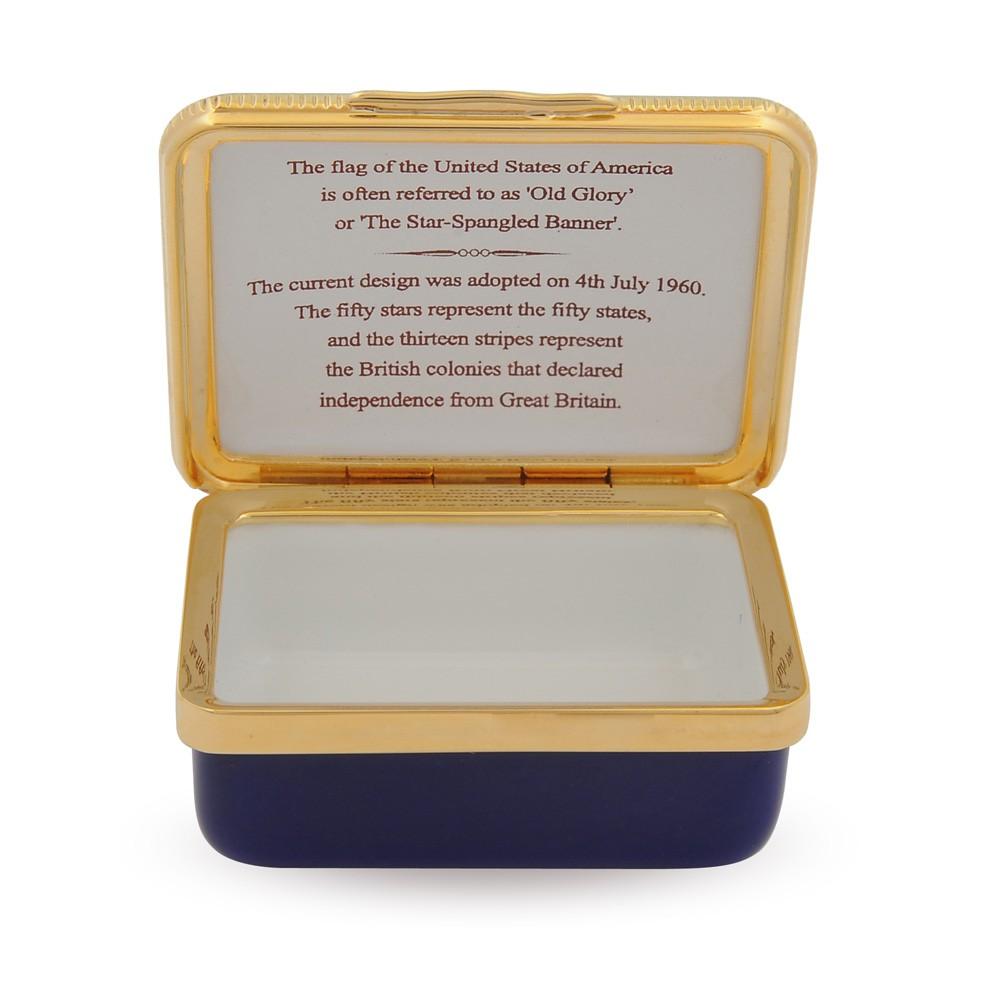 Halcyon Days The Stars and Stripes Enamel Box-Enamel Box-Sterling-and-Burke