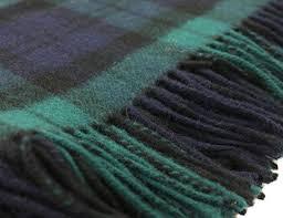Thick Wool Blanket | Antique Tartan | 60 by 72 inches | Made in Scotland | Sterling and Burke-Blanket-Sterling-and-Burke