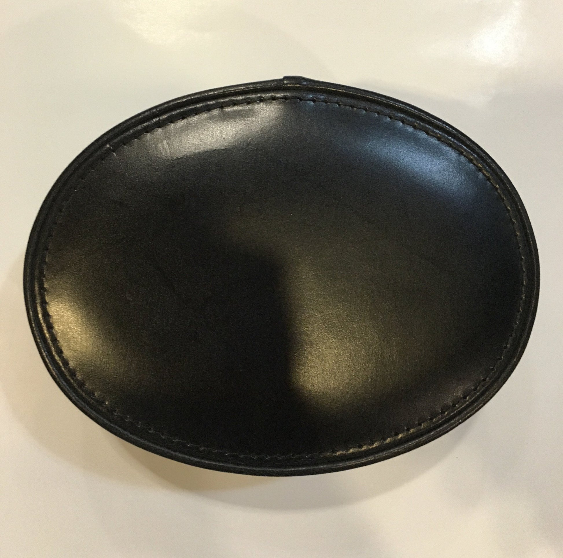 Sterling & Burke Small Oval Stud Box in Black-Leather Accessories-Sterling-and-Burke