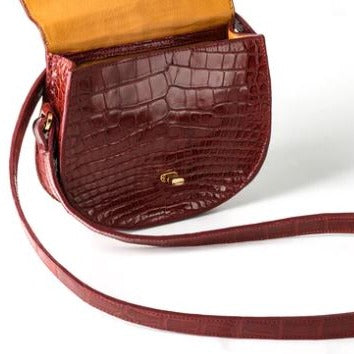 Authentic American Alligator Shoulder Bag | Custom Production | Hand Made in America