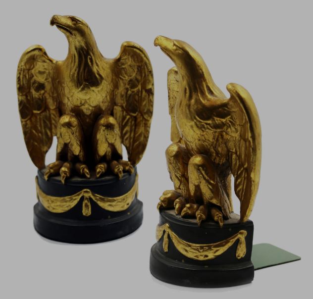 Reproduction Federal Eagle | New Blue American Eagle Award and Business Gift on Base | JFK Bookends