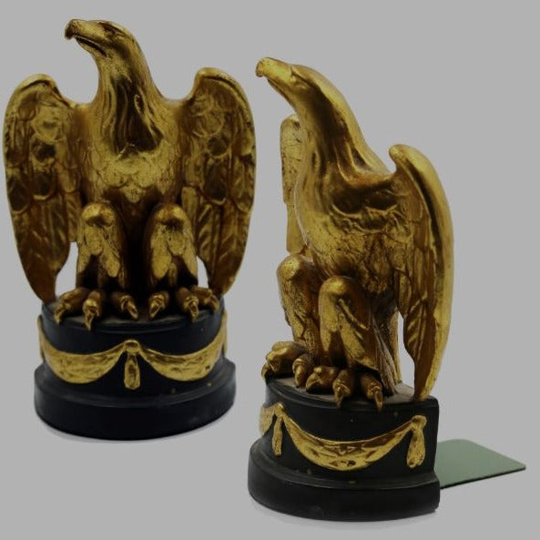 Reproduction Federal Eagle | New Black American Eagle Award and Business Gift on Base | JFK Bookends