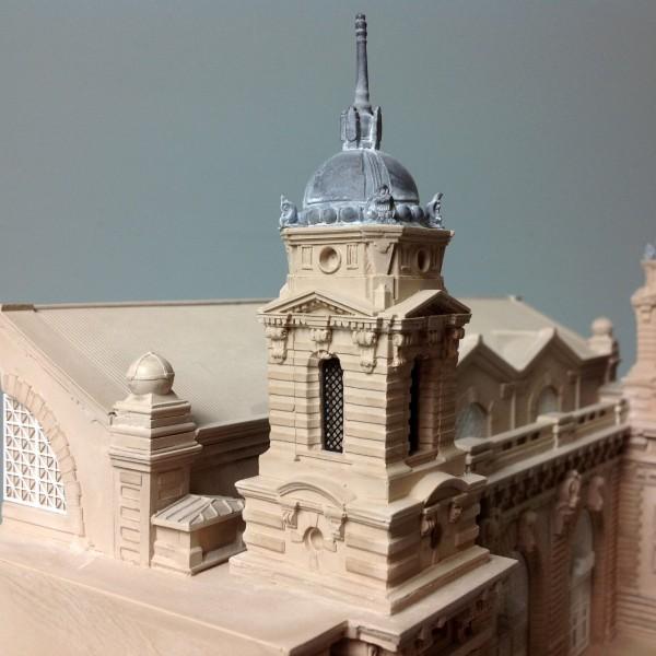 Ellis Island Architectural Sculpture | Custom Ellis Island Statue | Building Model | Extraordinary Detail and Quality | Made in England | Timothy Richards-Desk Accessory-Sterling-and-Burke