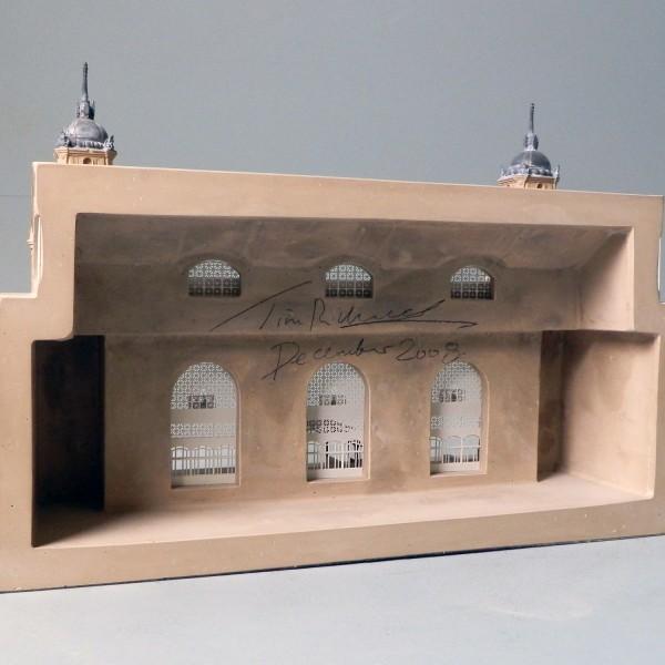 Ellis Island Architectural Sculpture | Custom Ellis Island Statue | Building Model | Extraordinary Detail and Quality | Made in England | Timothy Richards-Desk Accessory-Sterling-and-Burke