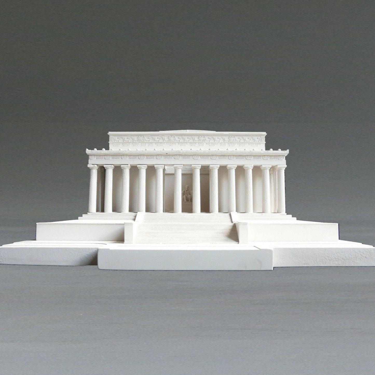 Lincoln Memorial Sculpture | Custom Lincoln Memorial Plaster Model | Extraordinary Quality and Detail | Made in England | Timothy Richards-Desk Accessory-Sterling-and-Burke