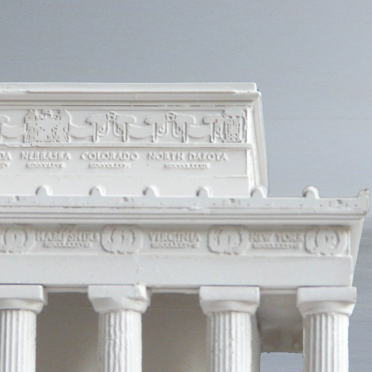 Lincoln Memorial Sculpture | Custom Lincoln Memorial Plaster Model | Extraordinary Quality and Detail | Made in England | Timothy Richards-Desk Accessory-Sterling-and-Burke