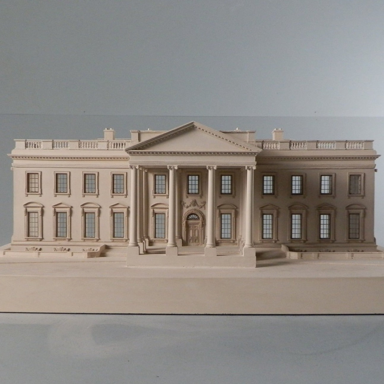 Architectural Sculpture | White House | Washington, DC | Custom Model | Extraordinary Quality Detail | Made in England | Timothy Richards-Desk Accessory-Sterling-and-Burke